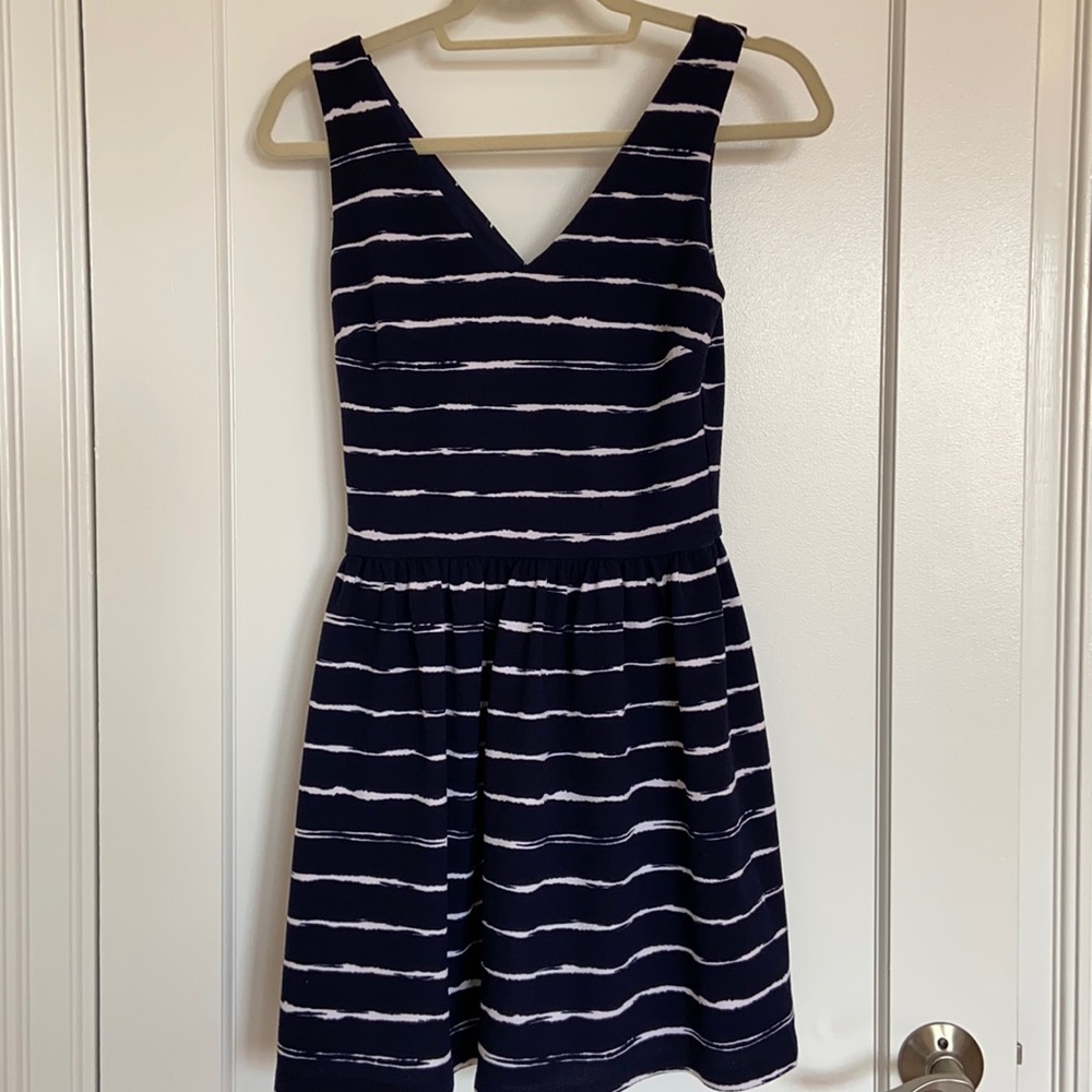 Aqua Striped Sundress